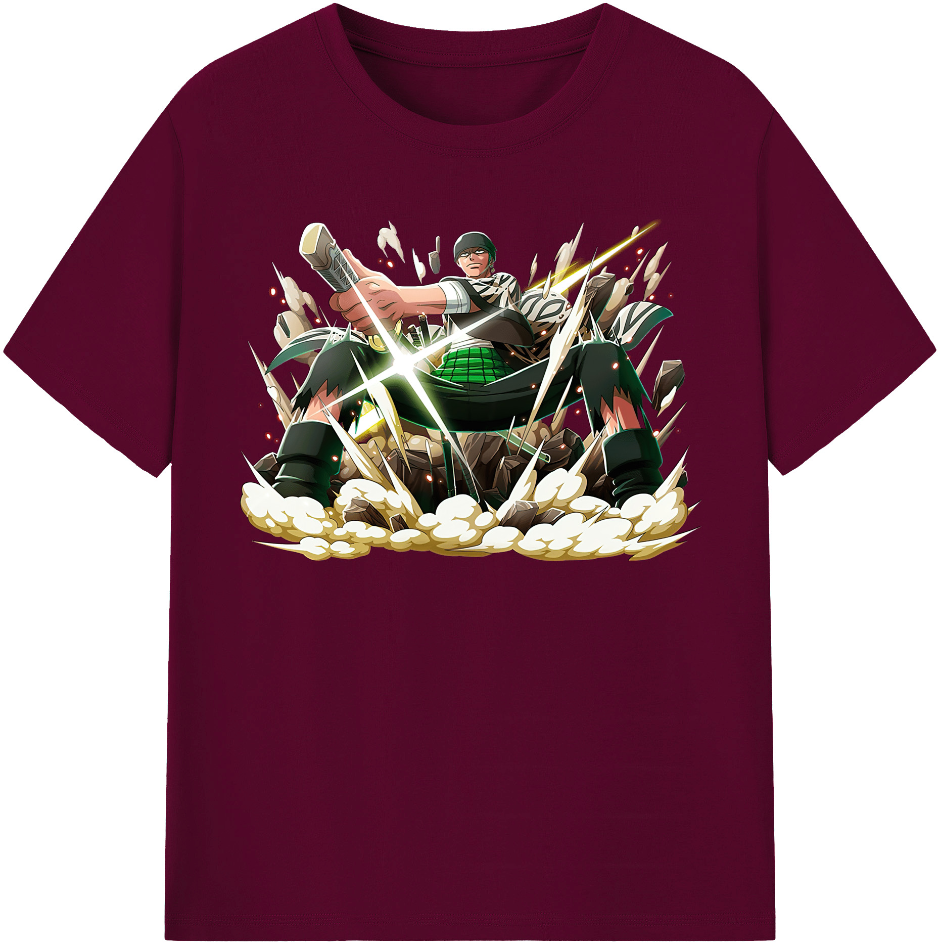 ワンピース ロロノア・ゾロ ONE PIECE Roronoa Zoro レディースカジュアルプリントTシャツ（綿100％）